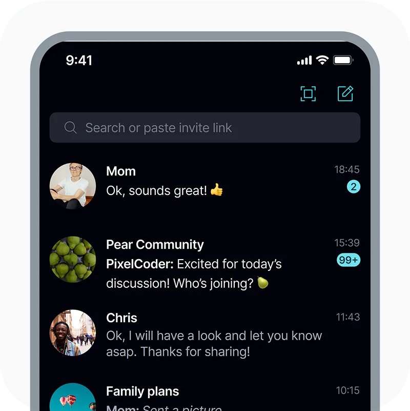 Keet mobile app previews